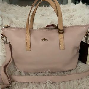 Roots leather handbag